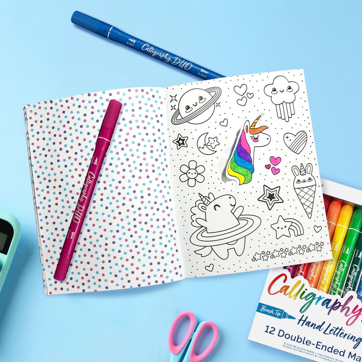 Ooly - color in sticker book - cute-a-licious doodles