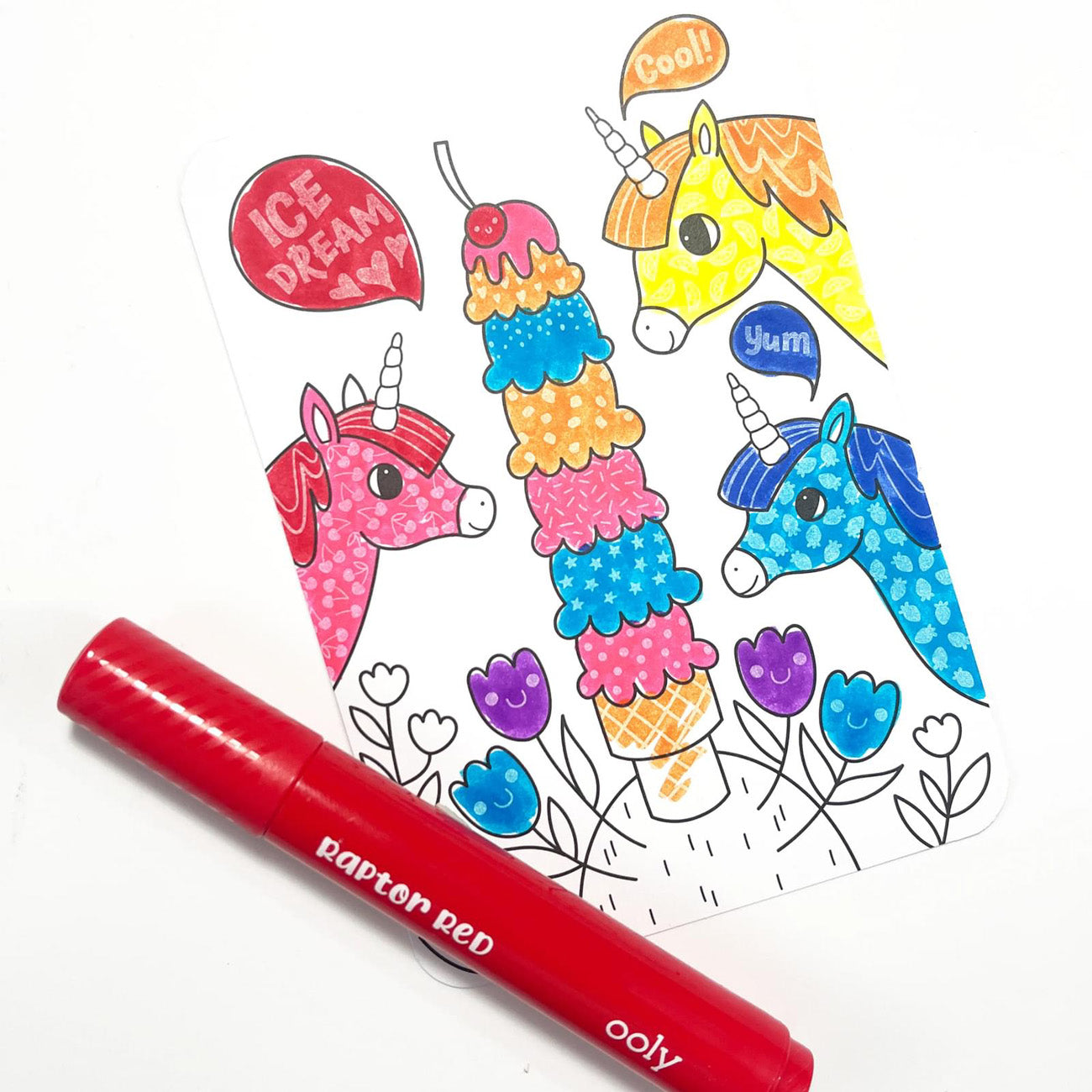 Ooly - Undercover Art Hidden Patterns Coloring Activity - Unicorn Friends