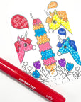 Ooly - Undercover Art Hidden Patterns Coloring Activity - Unicorn Friends