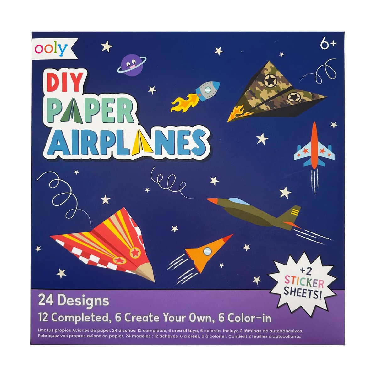 Ooly - diy - paper airplanes activity kit