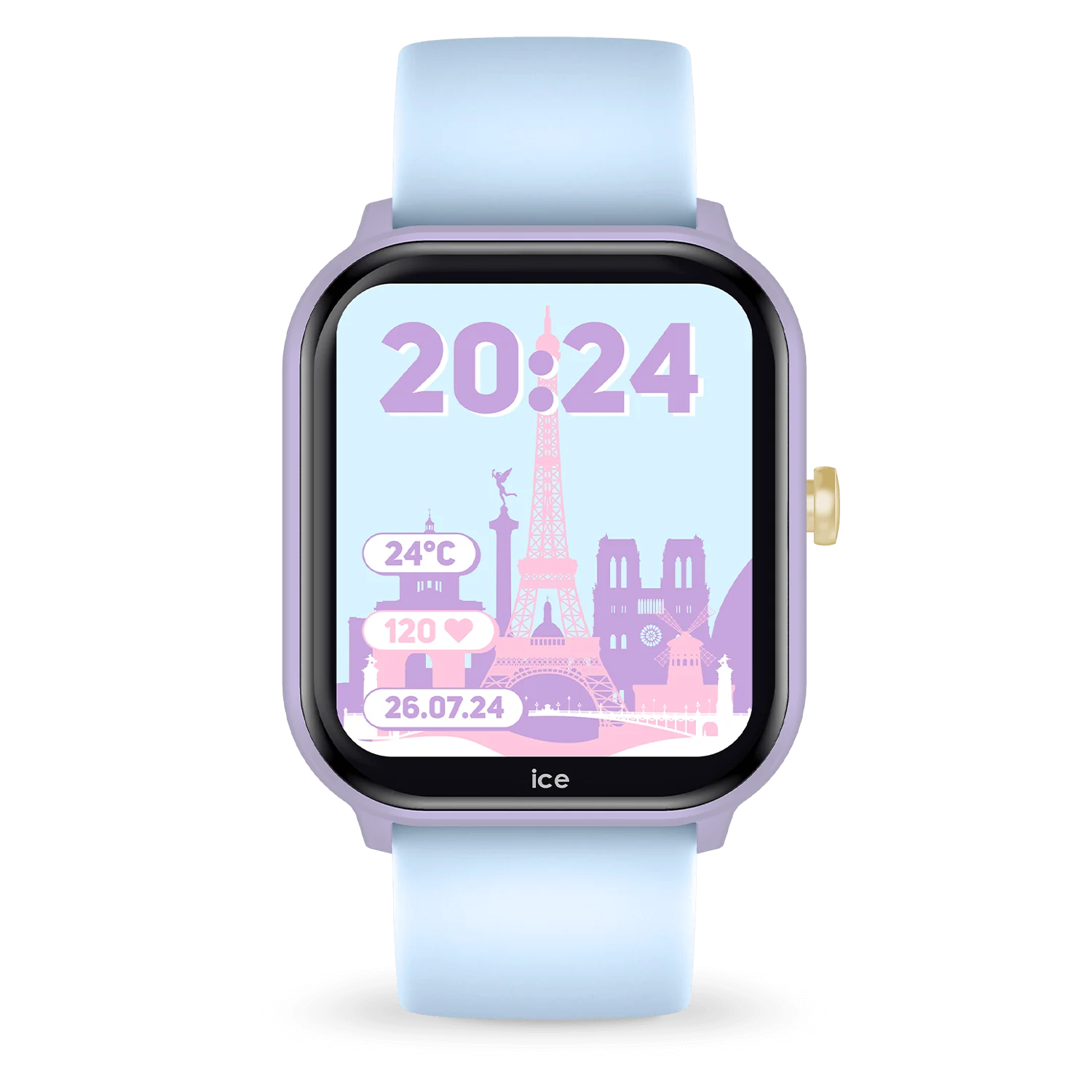 Ice watch - smart watch junior - purple/soft blue