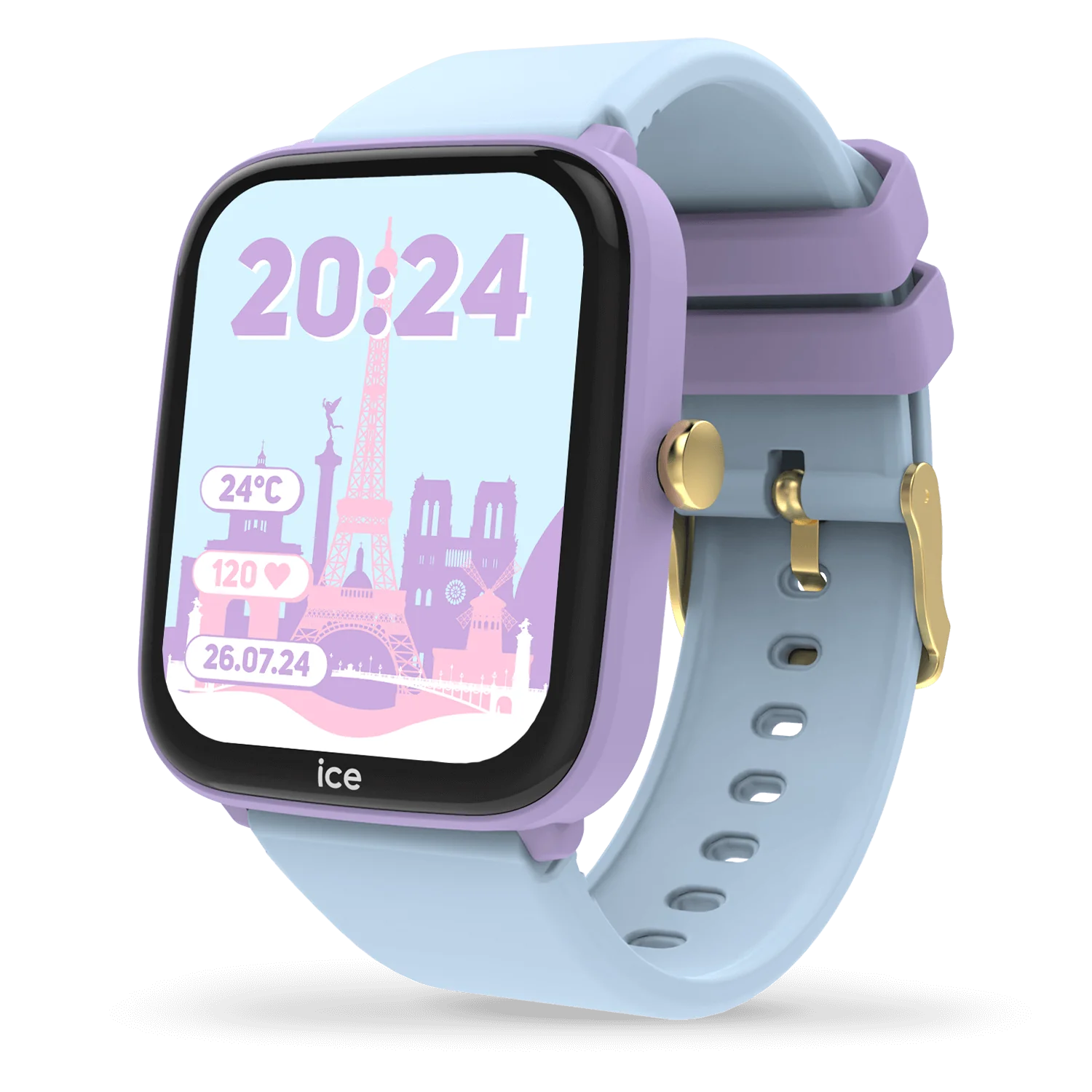 Ice watch - smart watch junior - purple/soft blue