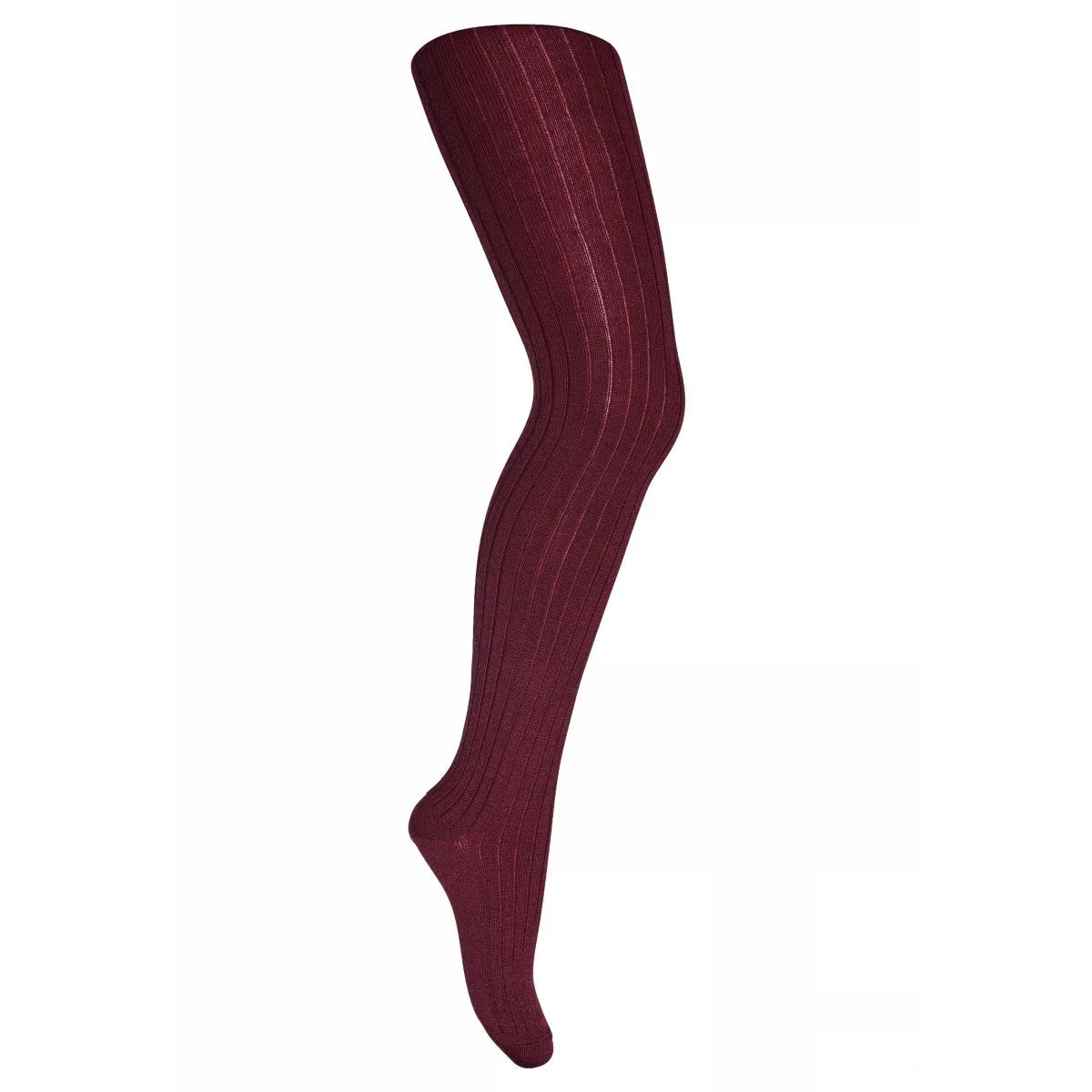 Mp Denmark - wool rib tights - 128 1451 - wine red