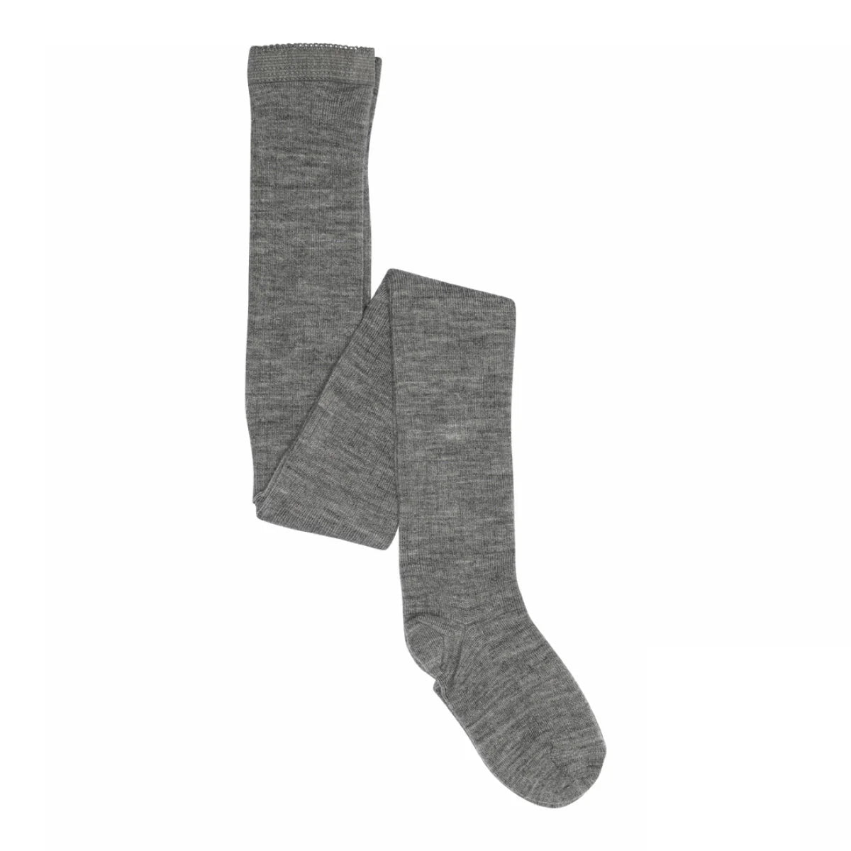 Mp Denmark - wool rib tights - 128 491 - grey melange