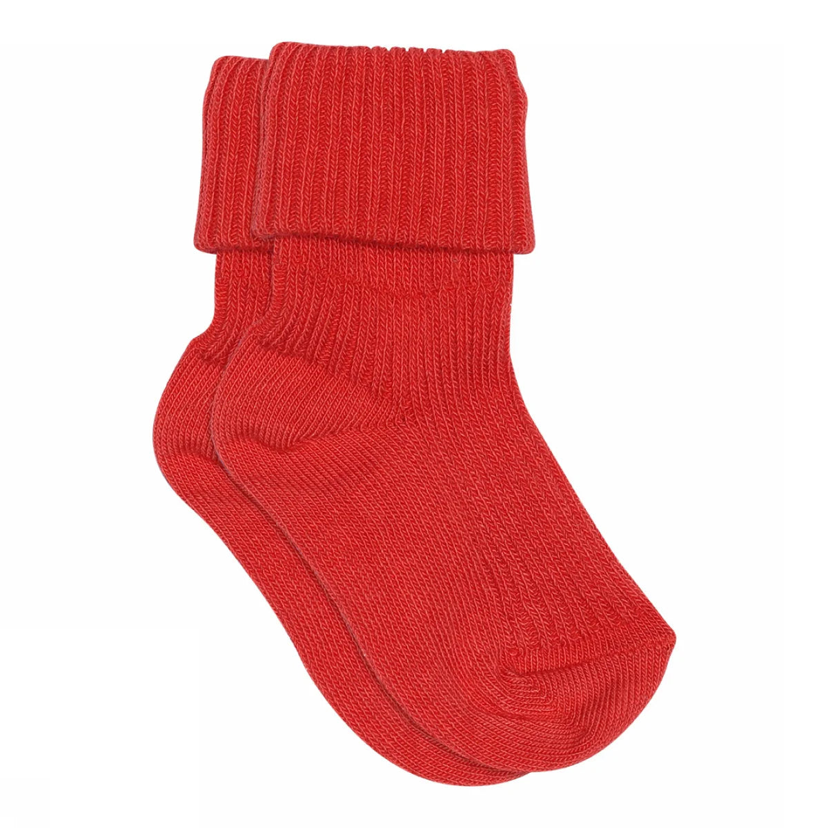 MP Denmark - cotton rib baby socks - 533 - tomato