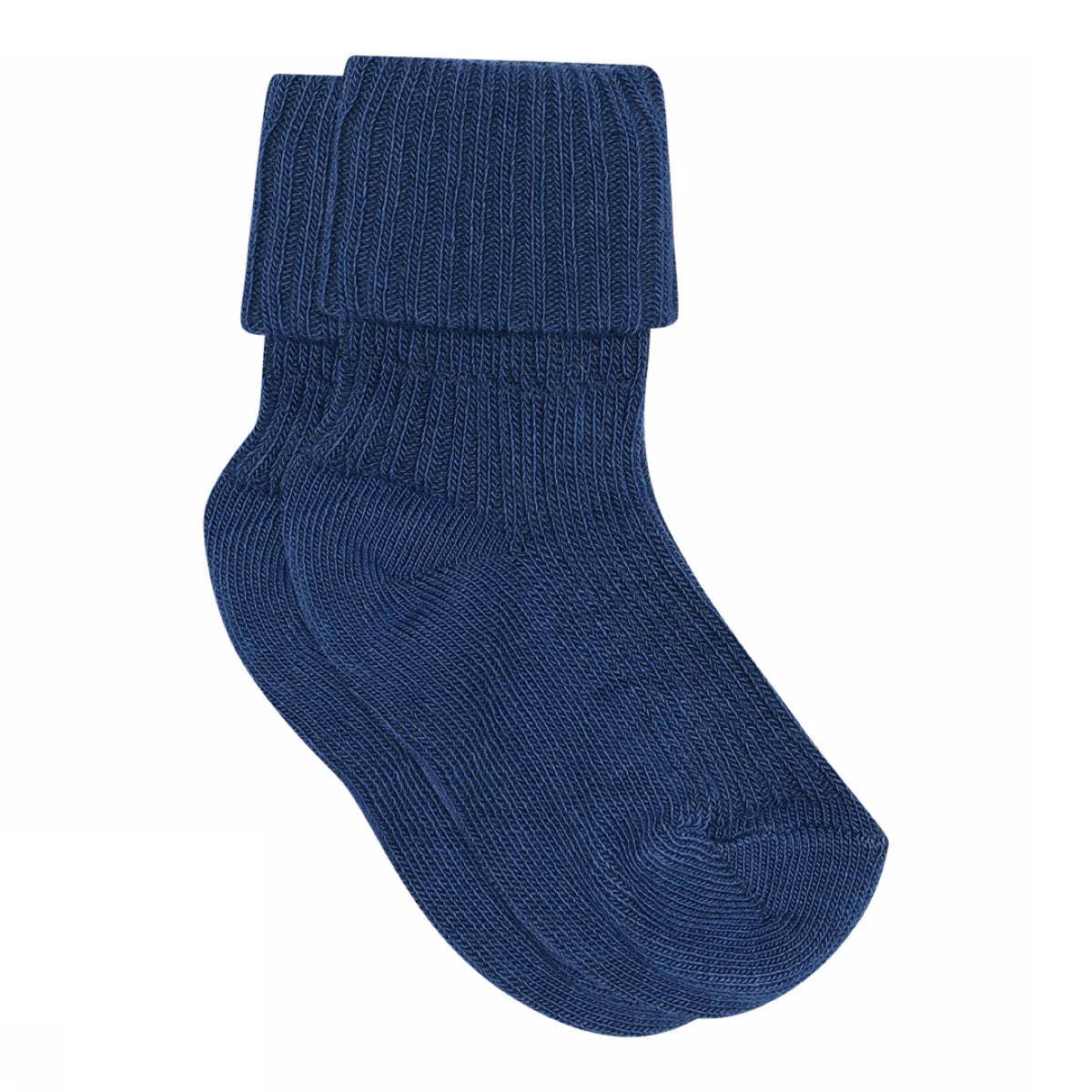 MP Denmark - cotton rib baby socks - 533 - true blue