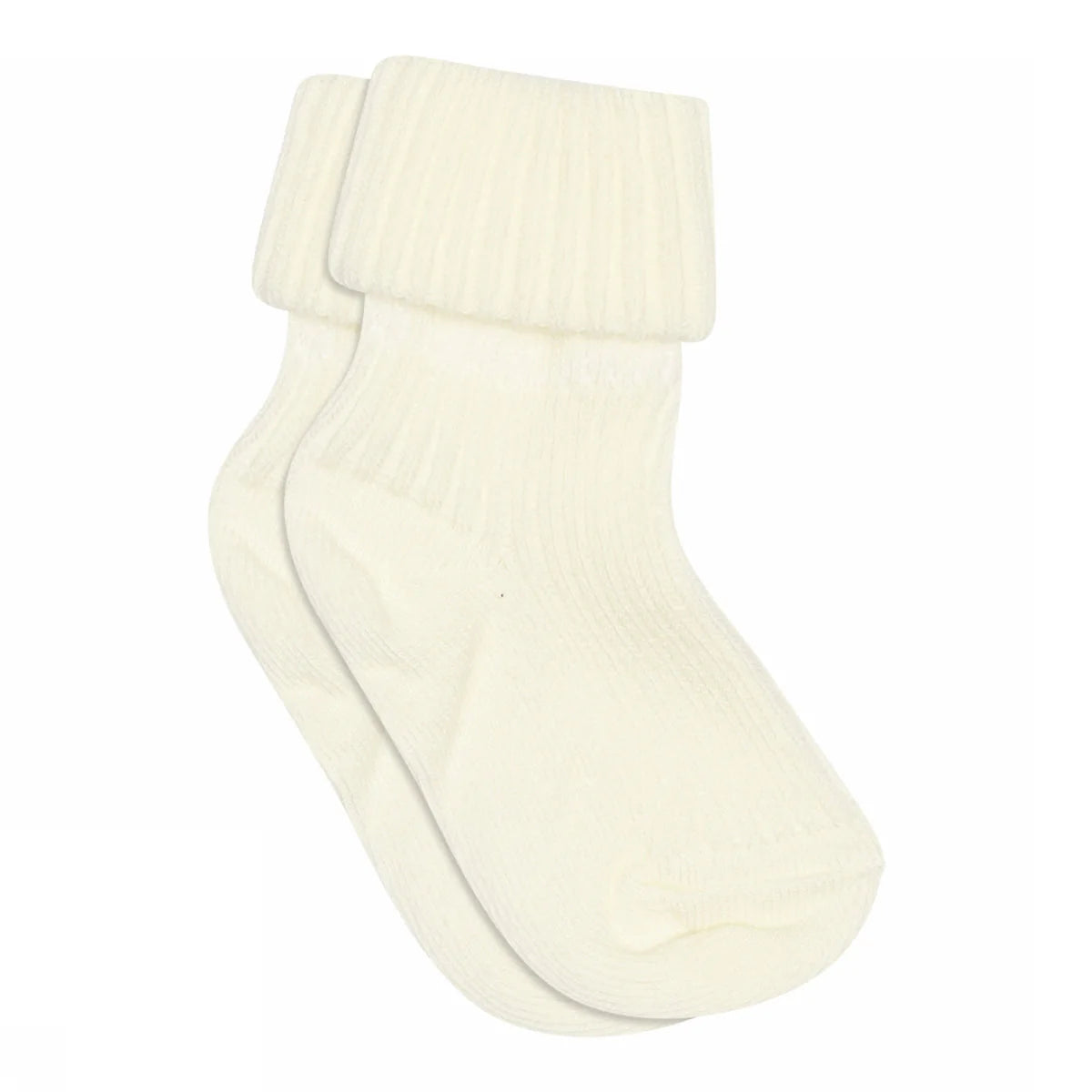 MP Denmark - cotton rib baby socks - 533 - snow white