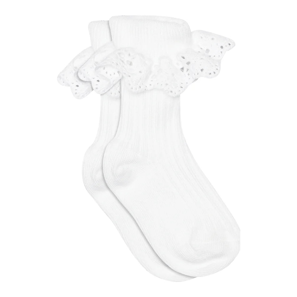 MP Denmark - lisa lace baby socks - 57054 - white