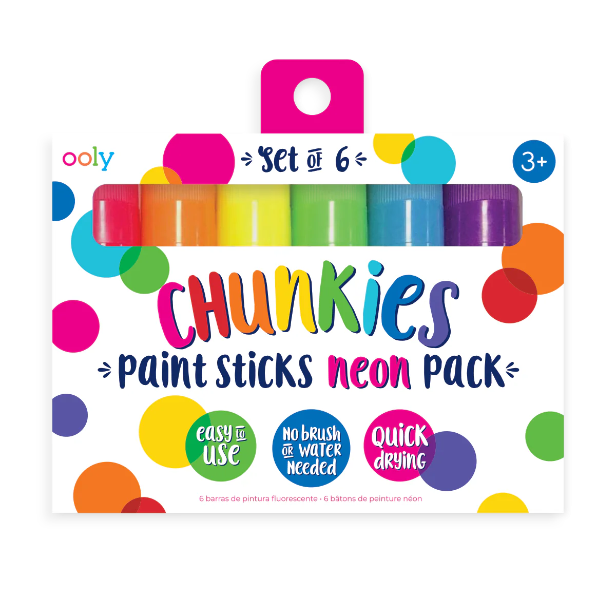 Ooly - chunkies 6 paint sticks - neon