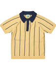 Fub - kids - striped polo - vanilla/dark navy