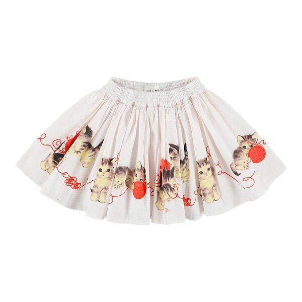 Morley - wizz - skirt with elastic waistband - kittens rose