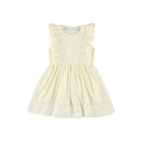 Morley - waverly - dress with ruffles - cream