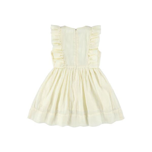 Morley - waverly - dress with ruffles - cream