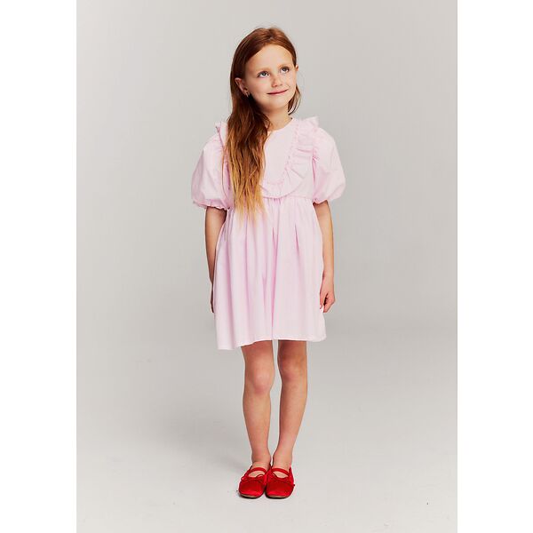 Morley - wizard - dress with ruffle on chest - rose