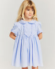 Morley - wuxy - dress with lace ribbon - sky