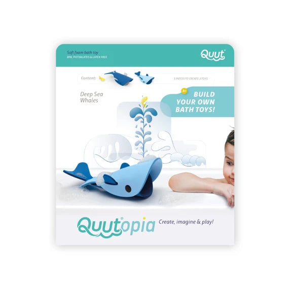 Quut - build your own bath toy - whales