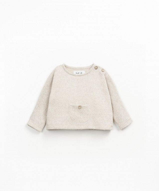 Play up - newborn - pocket jersey sweater - gres