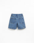 Play up - kids - denim bermuda - blue