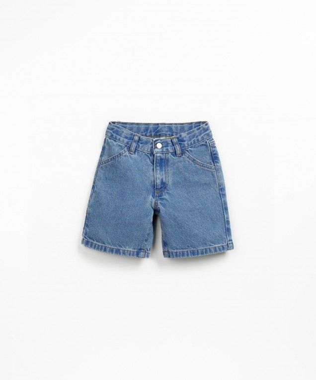 Play up - kids - denim bermuda - blue