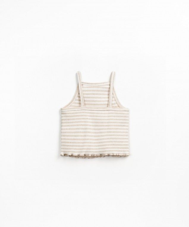 Play up - kids - striped rib top - gres