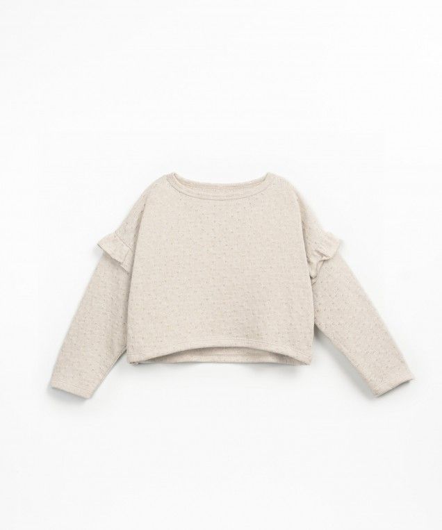 Play up - kids - set - embellished jersey sweater + short - gres