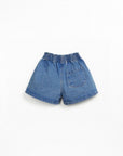 Play up - kids - denim shorts - blue