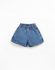 Play up - kids - denim shorts - blue