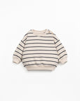 Play up - baby - striped sweatshirt - grafite