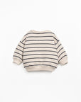 Play up - baby - striped sweatshirt - grafite