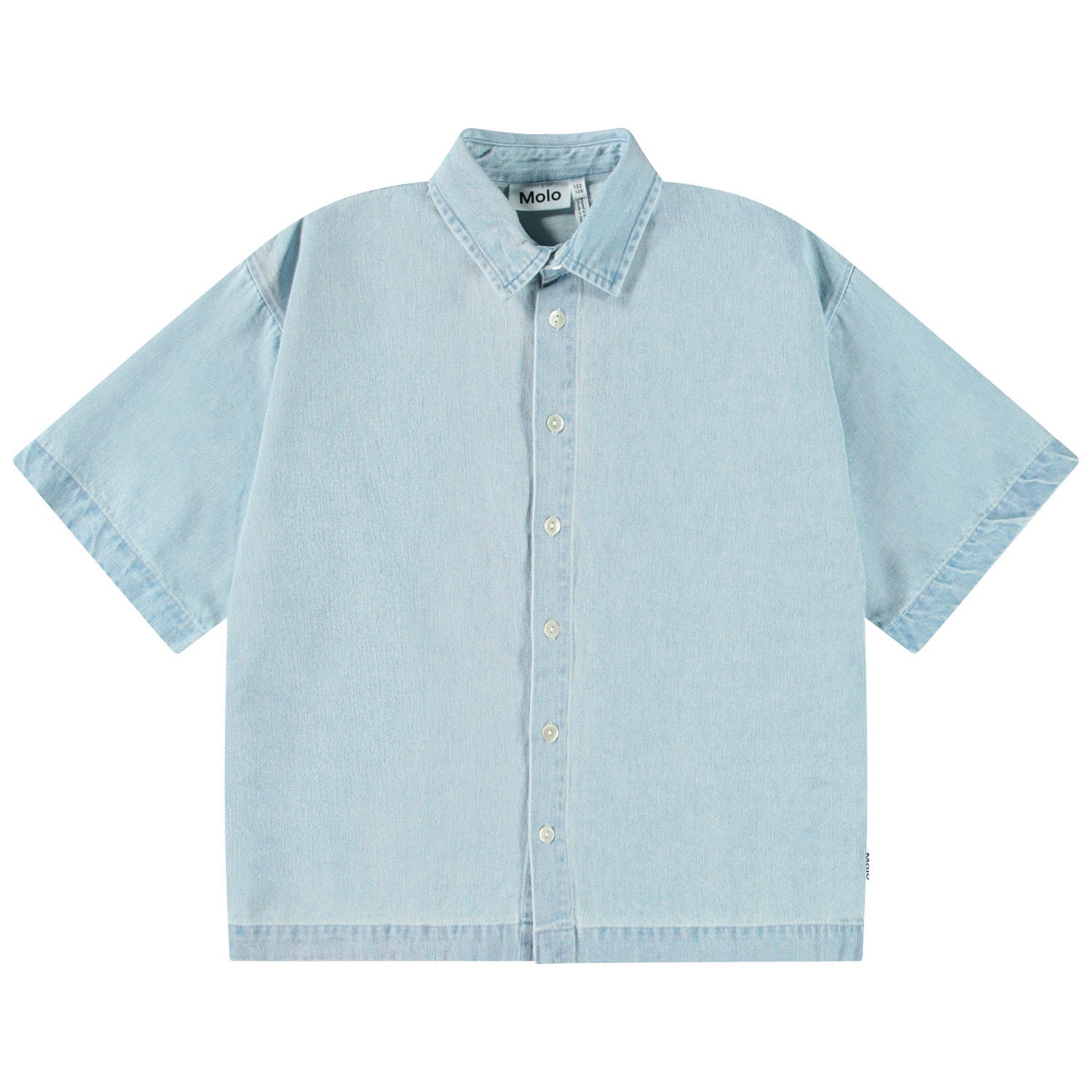 Molo - richie - shortsleeve shirt - misty denim