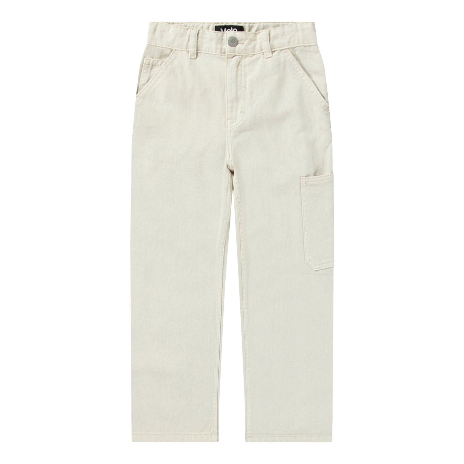 Molo - archer - denim pants - white noise