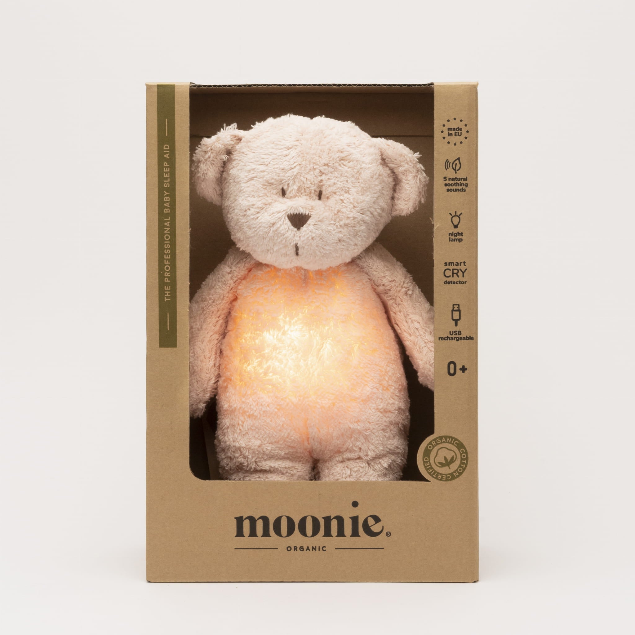 Moonie - Humming bear Light &amp; Sound - rose