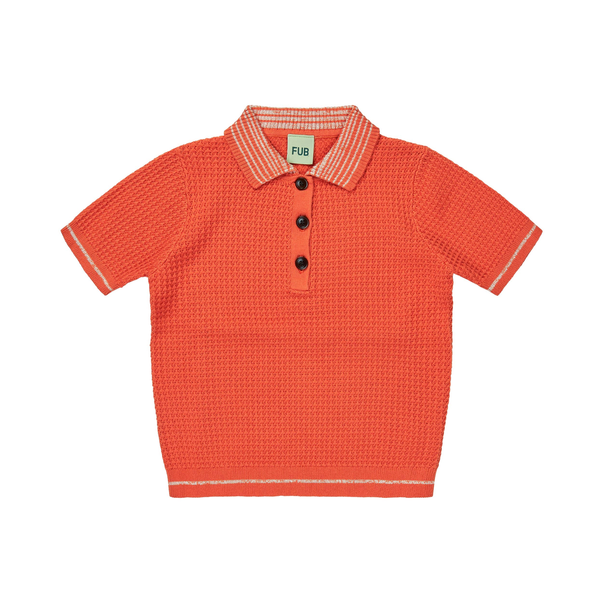 Fub - kids - structured polo - tangerine