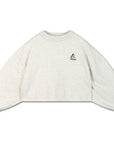 Repose Ams - crop sweatshirt - cream