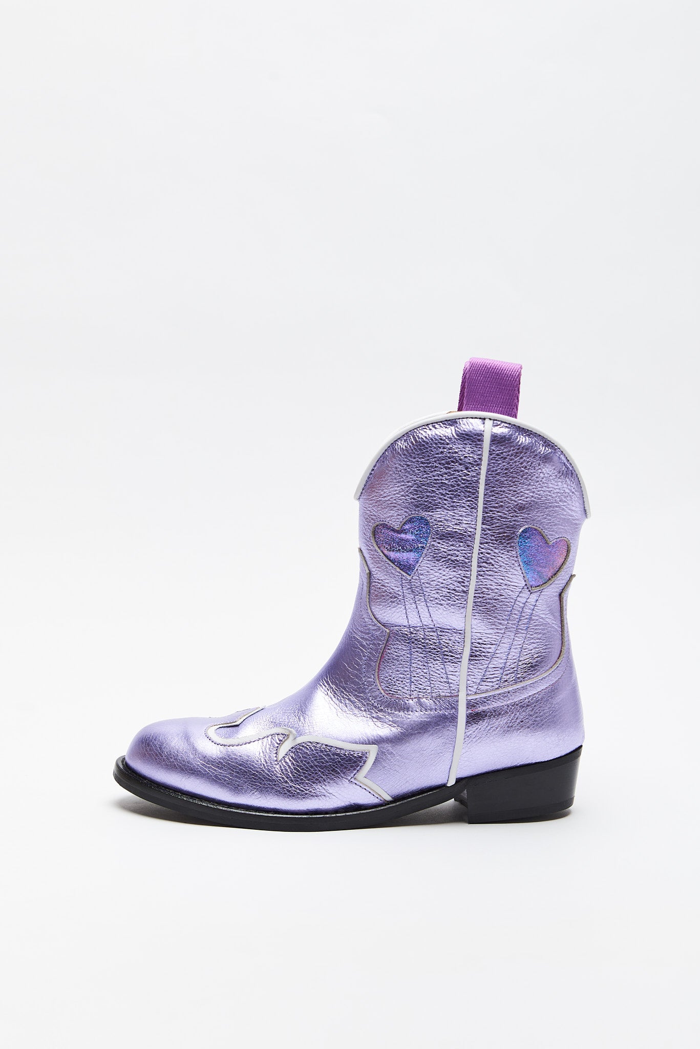 Maison Mangostan - sweetheart boots - lilac