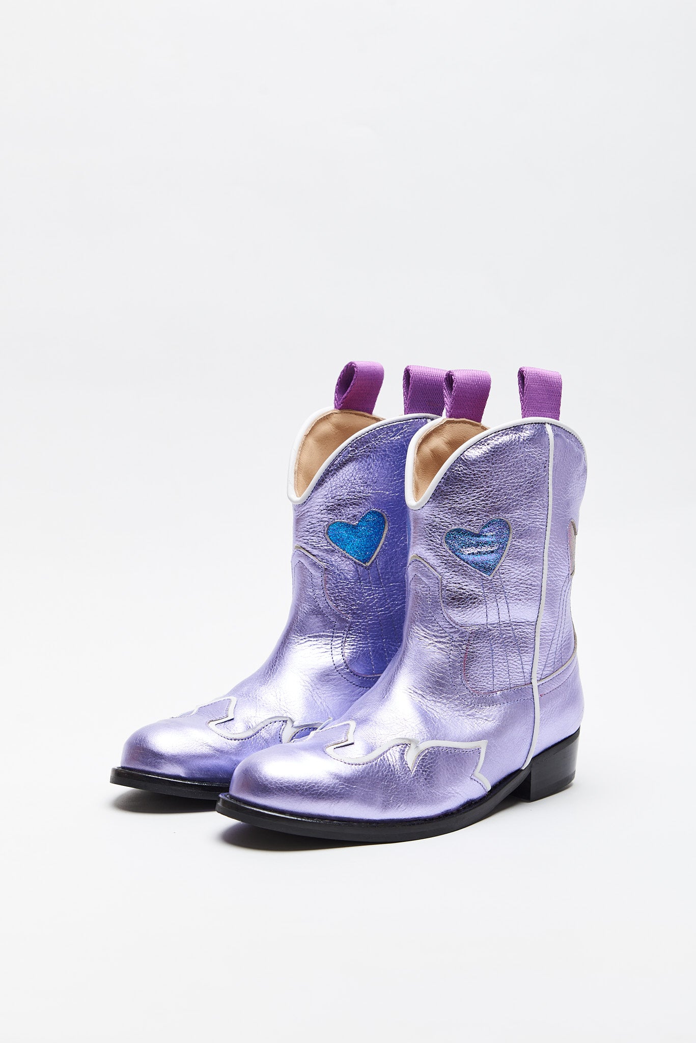 Maison Mangostan - sweetheart boots - lilac