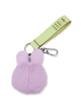 Miffy - fuzzy bag charm - lilac