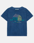 Weekend house kids - the house t-shirt - vintage blue