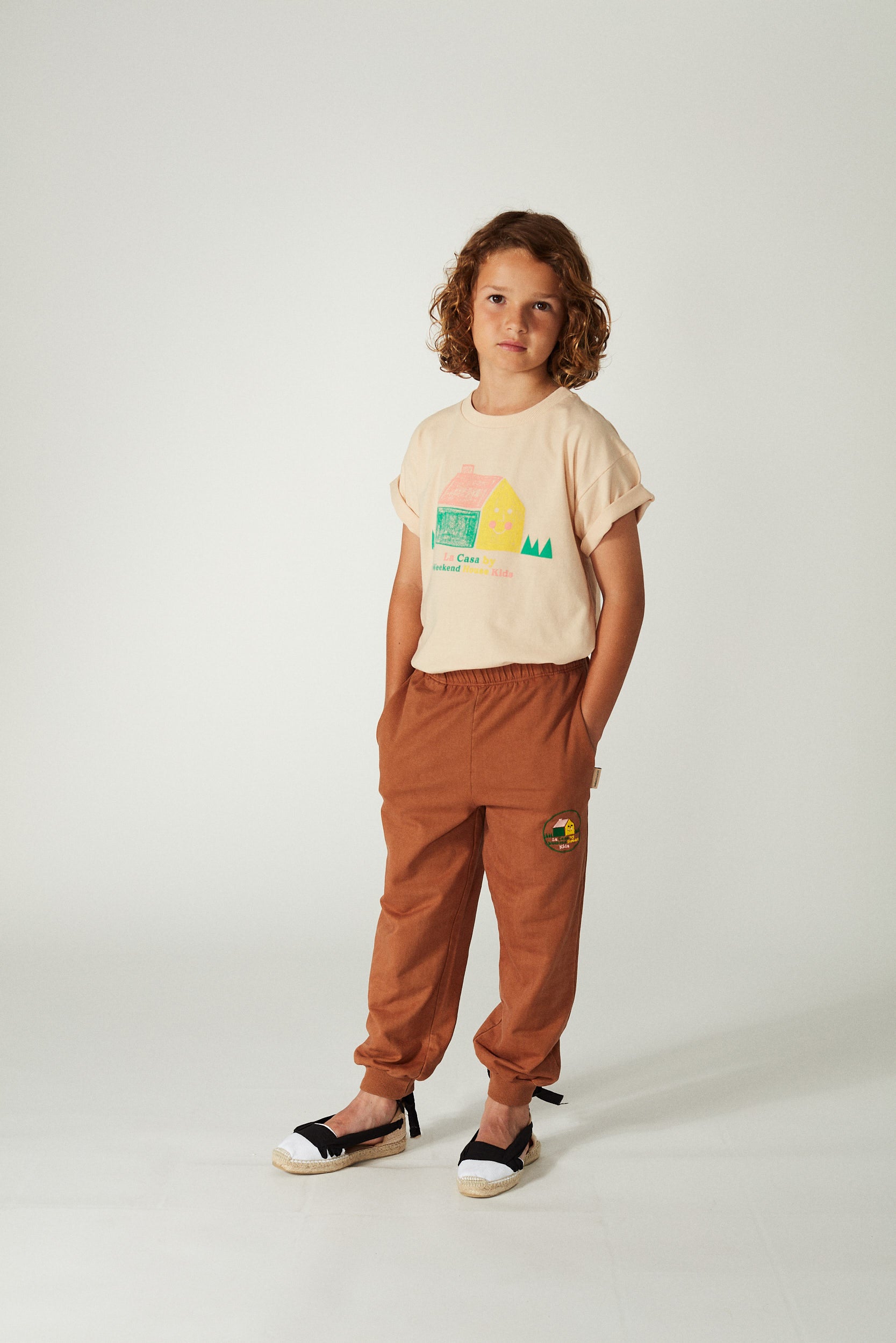 Weekend house kids - the house t-shirt - sand