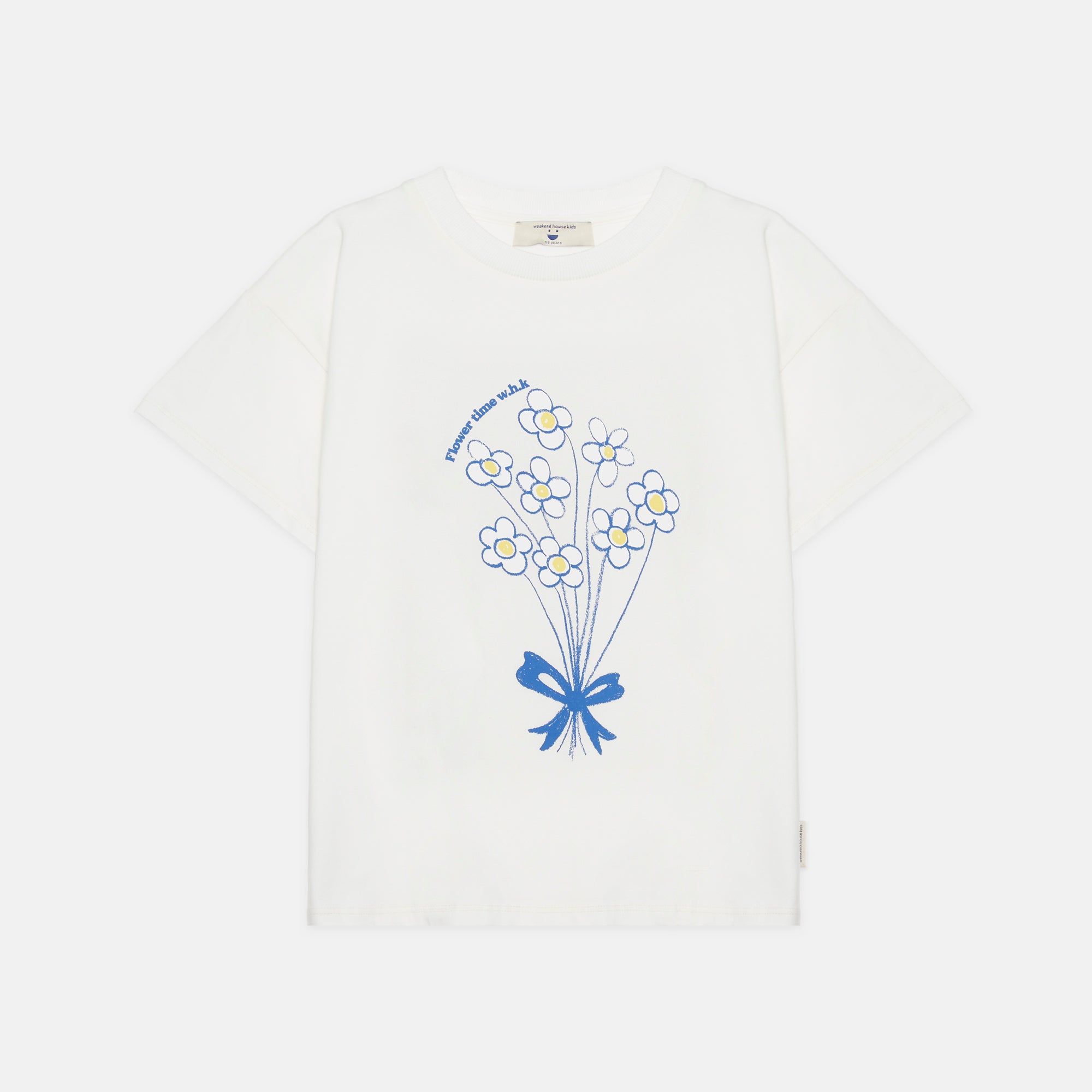 Weekend house kids - bouquet t-shirt - white