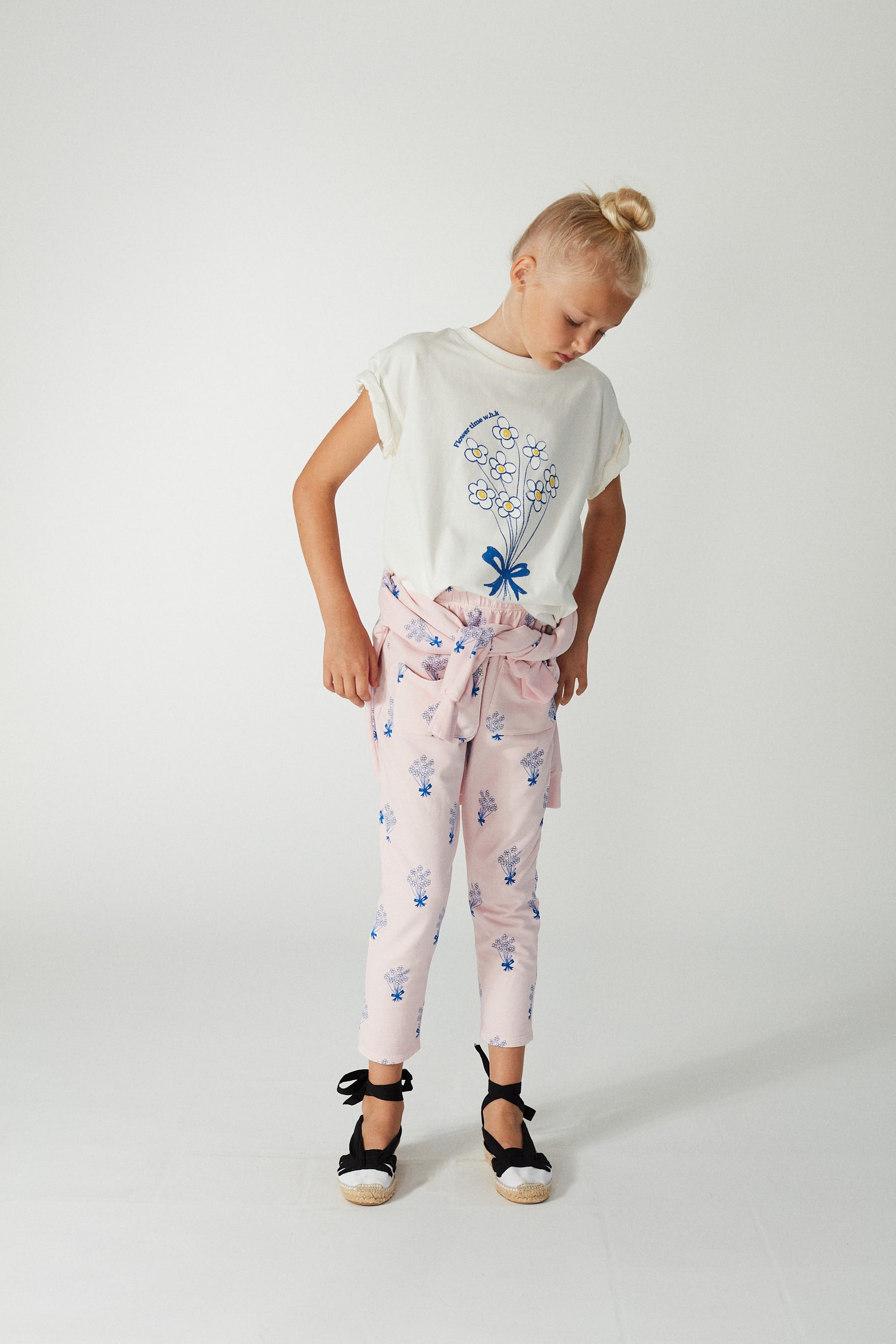 Weekend house kids - bouquet t-shirt - white