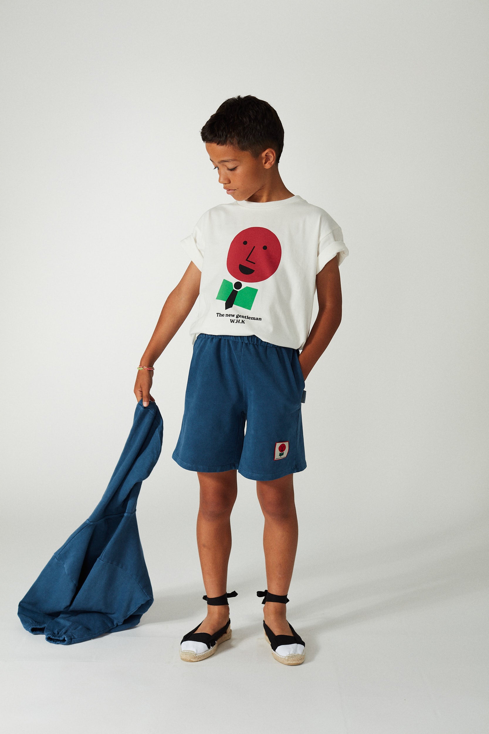 Weekend house kids - gentle bermuda - vintage blue