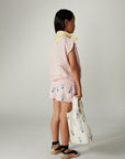 Weekend house kids - boucquet all over shorts - pink