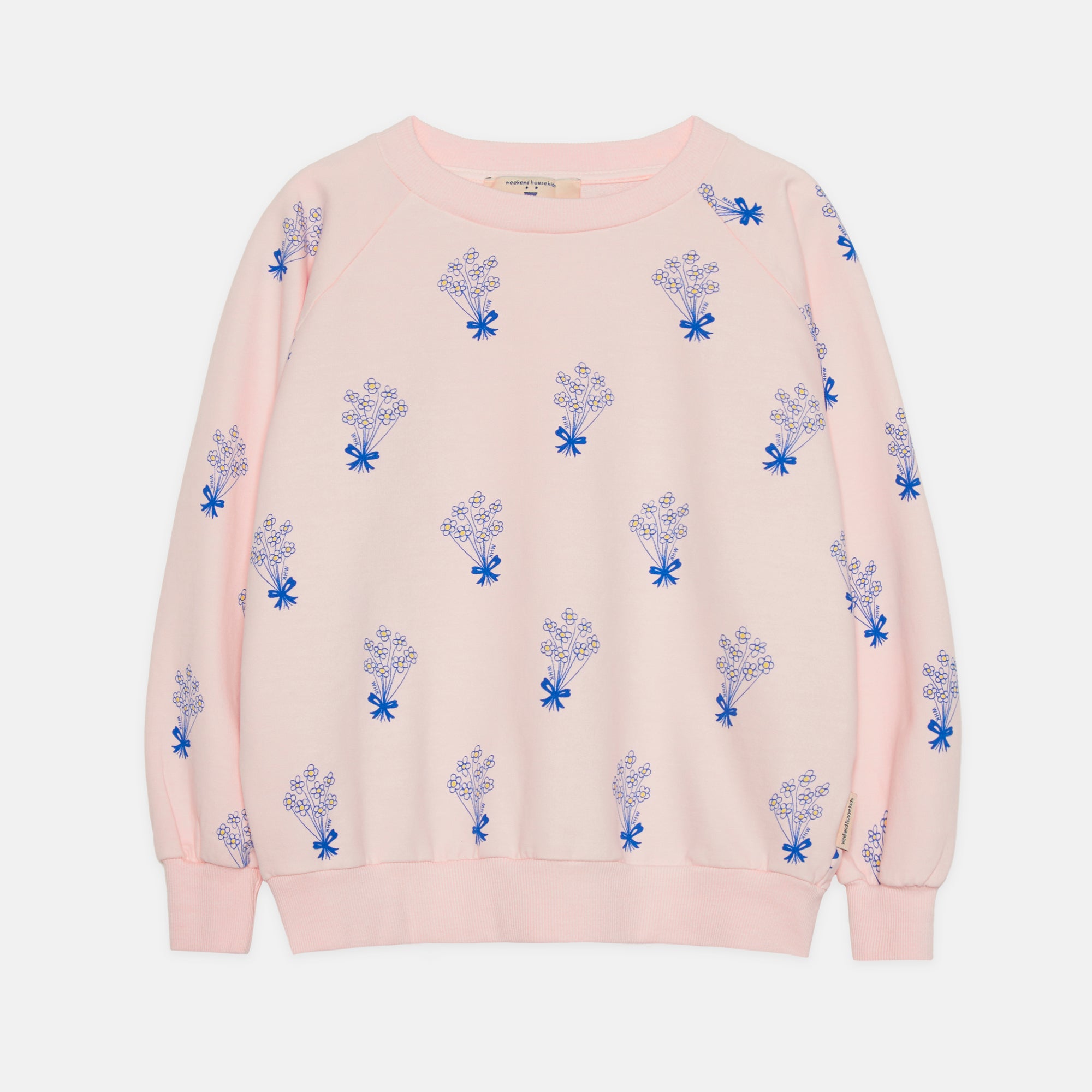 Weekend house kids - bouquet allover sweatshirt - pink