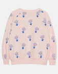 Weekend house kids - bouquet allover sweatshirt - pink