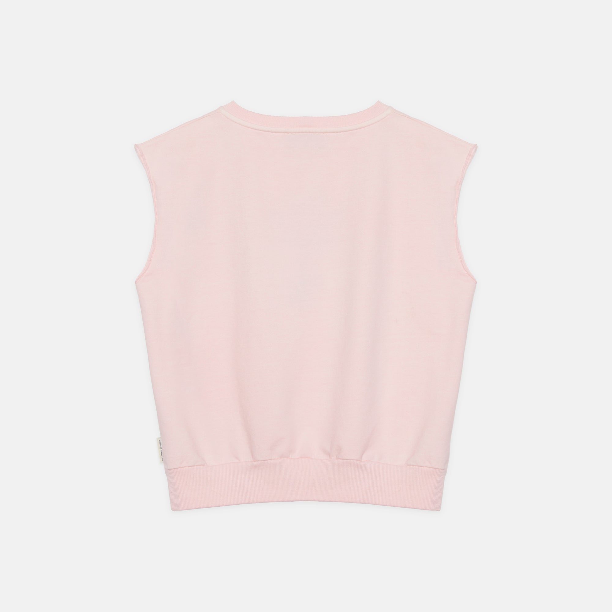 Weekend house kids - bouquet no sleeve sweatshirt - pink