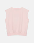 Weekend house kids - bouquet no sleeve sweatshirt - pink