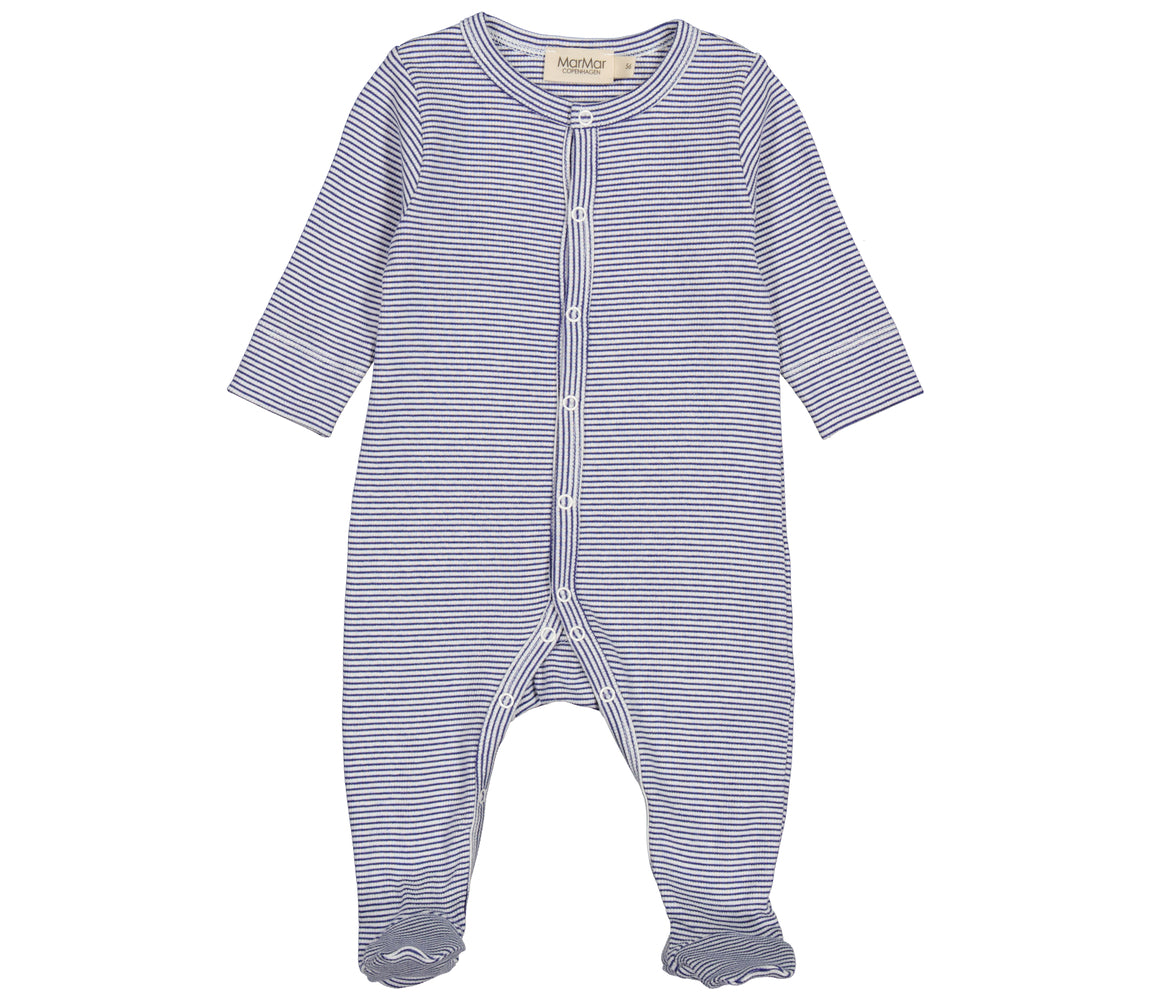 Marmar - rukano - modal onesie - blue stripe