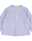 Marmar - Totoro - poplin baby shirt - bolich blue stripes