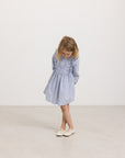 Marmar - deidra - kids poplin dress - bolich blue stripes